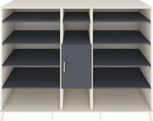 Kronos Dolap 12 Raflı 1 Kapaklı 220 x 59 x 163 cm Aytaşı - Antrasit