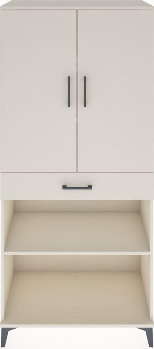 Hyperion Dolap 4 Raflı Tek Çekmeceli 2 Kapaklı 88x44x195 Aytaşı-Aytaşı