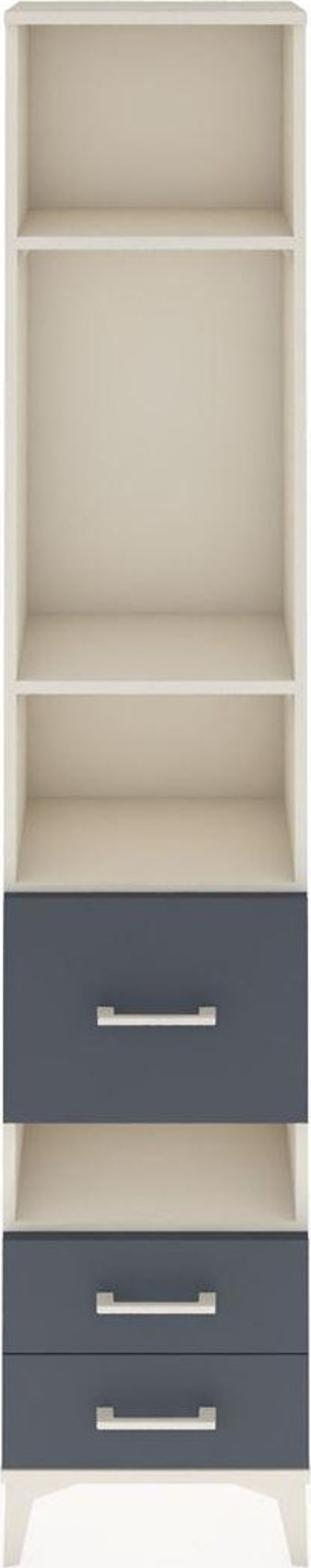 Arges Dolap 4 Raflı 3 Çekmeceli 44x30x221 Aytaşı-Antrasit
