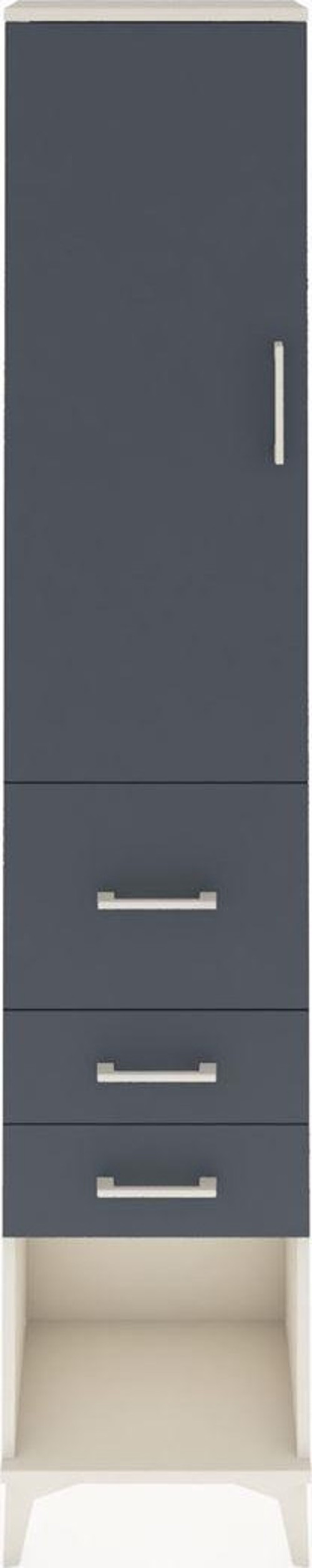 Arges Dolap 2 Raflı 3 Çekmeceli 1 Askılı 44 x 30 x 221 cm Aytaşı - Antrasit