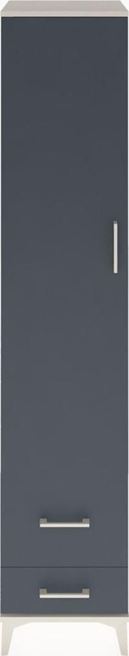 Hyperion Dolap 3 Raflı 2 Çekmeceli Tek Askılı 44x44x221 Aytaşı-Antrasit