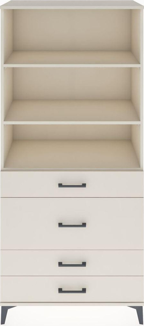 Hyperion Dolap 3 Raflı 4 Çekmeceli 88x44x195 Aytaşı-Aytaşı