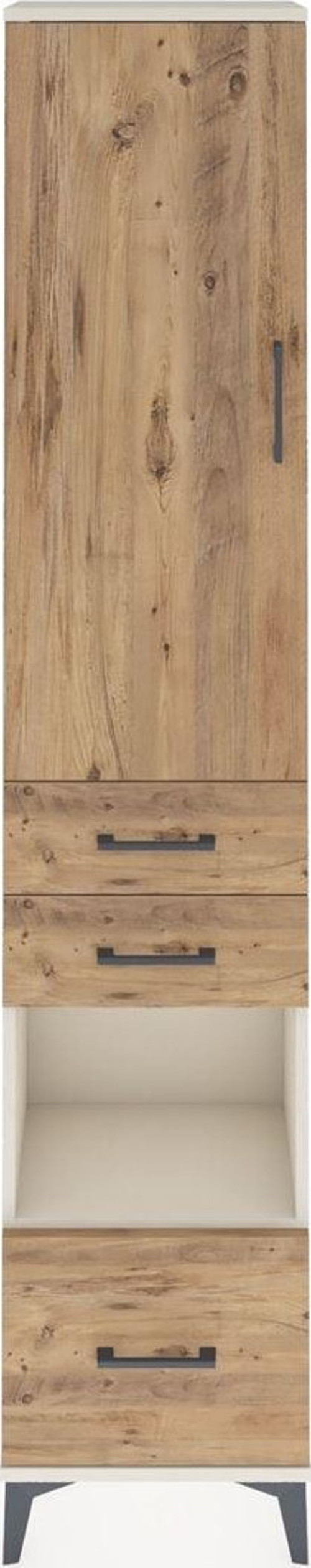 Arges Dolap 3 Raflı 3 Çekmeceli Tek Askılı 44x30x221 Aytaşı-Çam