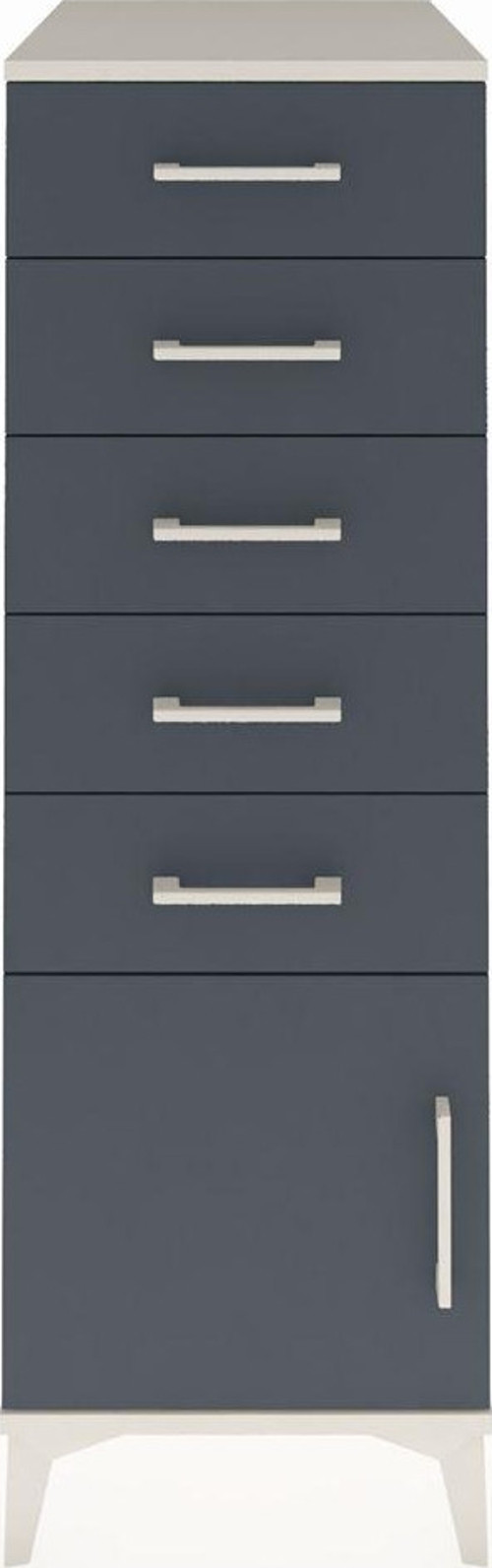 Kronos Dolap 5 Çekmeceli 1 Kapaklı 44 x 59 x 134 cm Aytaşı - Antrasit