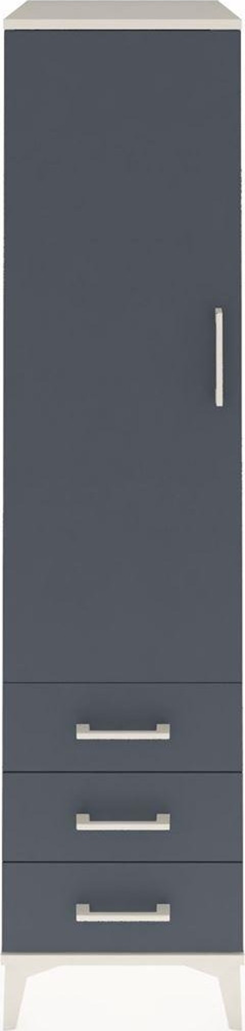 Kronos Dolap 1 Raflı 3 Çekmeceli 1 Askılı 44 x 59 x 182 cm Aytaşı - Antrasit