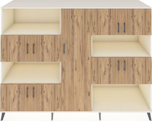 Kronos Dolap 10 Raflı 9 Kapaklı 220x59x163 Aytaşı-Çam/Aytaşı