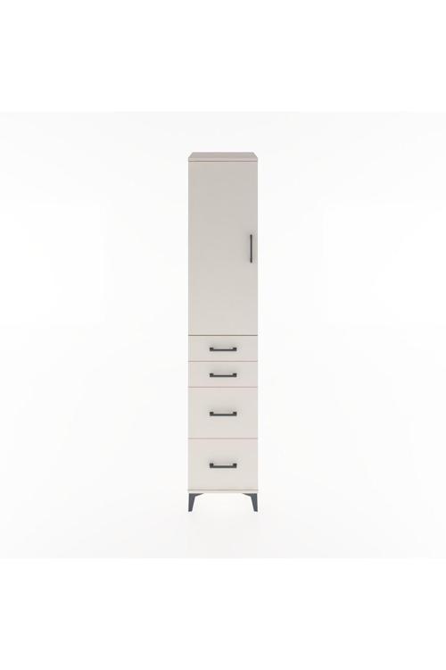 Hyperion Dolap 2 Raflı 4 Çekmeceli Tek Askılı 44x44x221 Aytaşı-Aytaşı