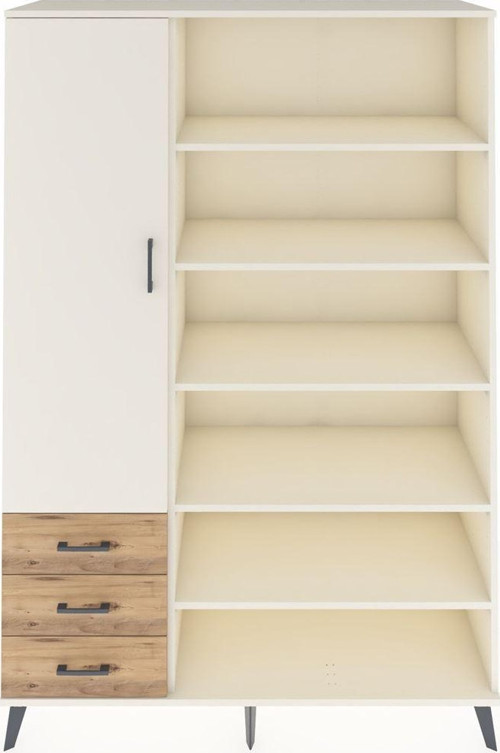 Hyperion Dolap 9 Raflı 3 Çekmeceli 3 Kapaklı 132 x 44 x 195 cm Aytaşı - Aytaşı - Çam
