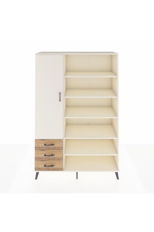 Hyperion Dolap 9 Raflı 3 Çekmeceli 3 Kapaklı 132 x 44 x 195 cm Aytaşı - Aytaşı - Çam