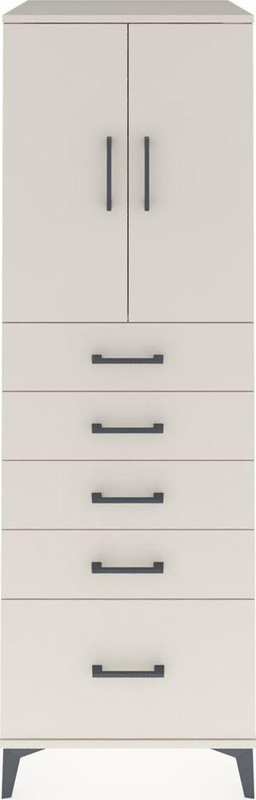 Kronos Dolap 1 Raflı 5 Çekmeceli 2 Kapaklı 60 x 59 x 182 cm Aytaşı - Aytaşı