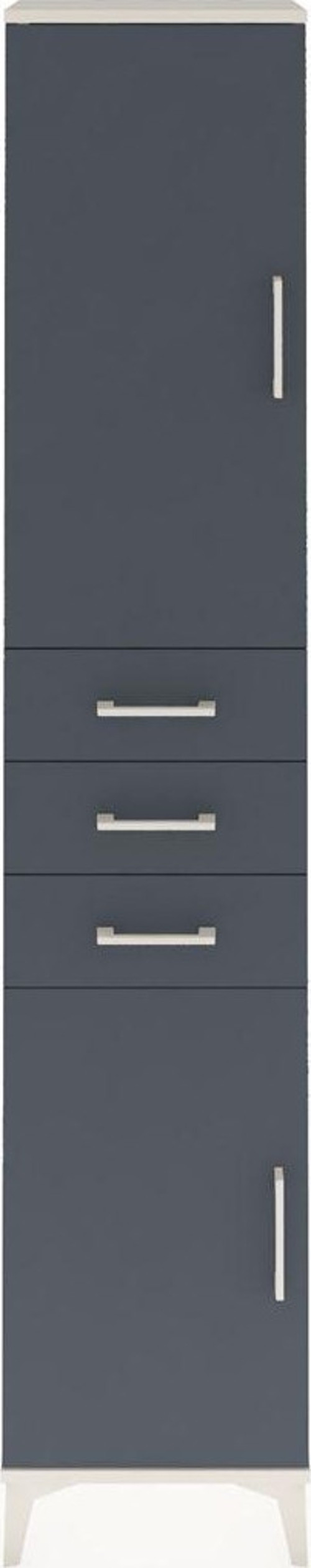 Arges Dolap 4 Raflı 3 Çekmeceli 2 Kapaklı 44 x 30 x 221 cm Aytaşı - Antrasit