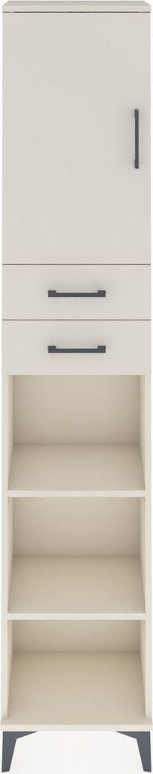 Arges Dolap 4 Raflı 2 Çekmeceli Tek Kapaklı 44x30x221 Aytaşı-Aytaşı