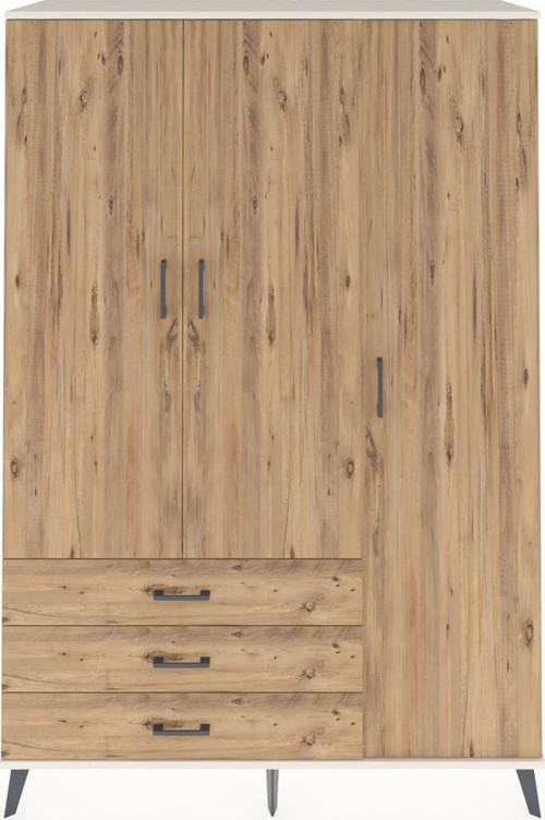 Hyperion Gardrop 6 Raflı 3 Çekmeceli 1 Askılı 132 x 44 x 195 cm Aytaşı - Çam