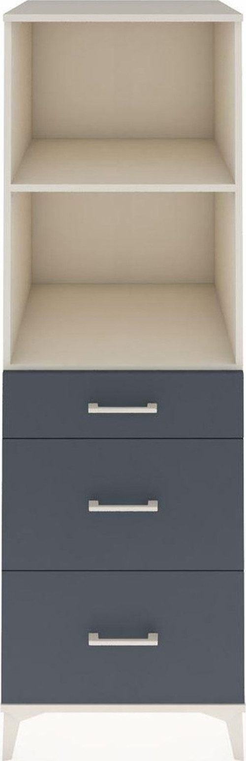 Kronos Dolap 2 Raflı 3 Çekmeceli 60 x 59 x 182 cm Aytaşı - Antrasit