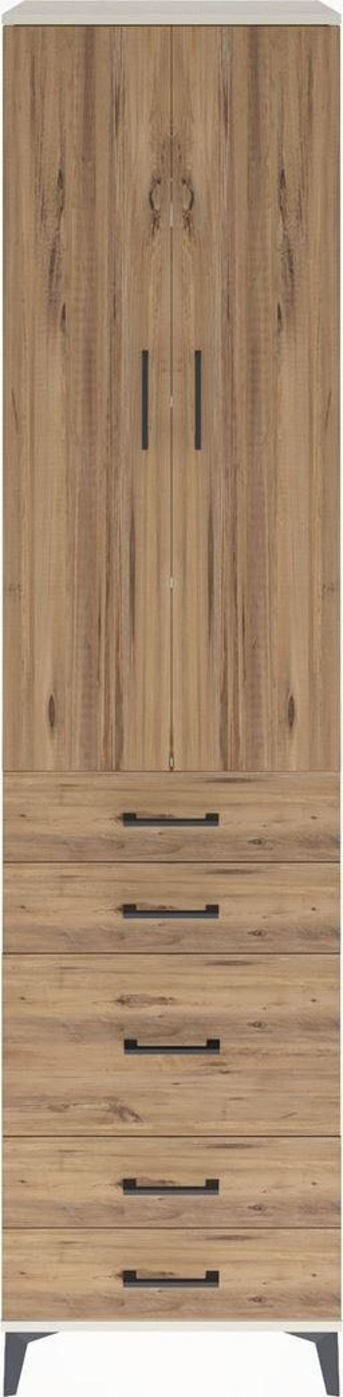 Hyperion Dolap 4 Raflı 5 Çekmeceli 2 Kapaklı 60 x 44 x 243 cm Aytaşı - Çam