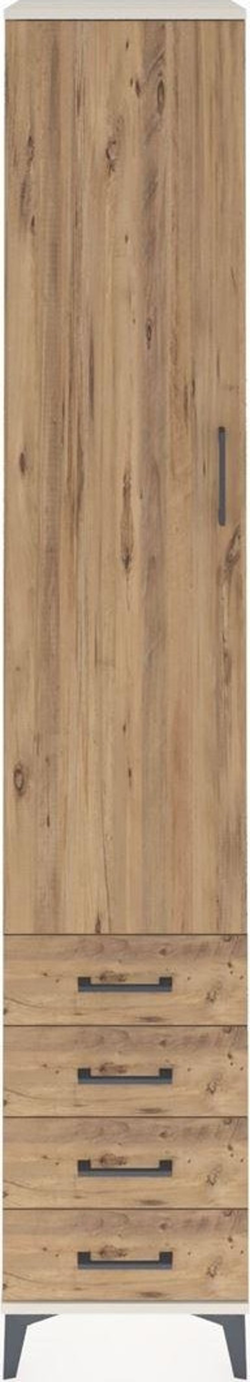 Hyperion Dolap 5 Raflı 4 Çekmeceli 1 Kapaklı 44 x 44 x 243 cm Aytaşı - Çam