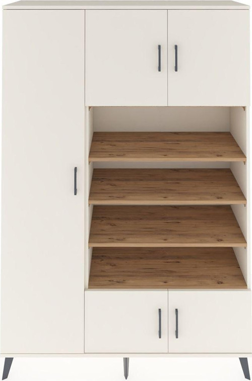 Hyperion Dolap 10 Raflı 5 Kapaklı 132 x 44 x 195 cm Aytaşı - Aytaşı - Çam