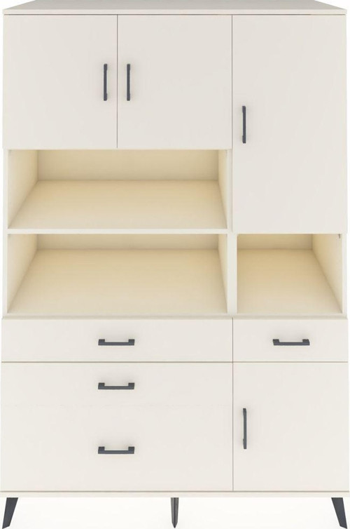 Kronos Dolap 9 Raflı 4 Çekmeceli 4 Kapaklı 132x59x195 Aytaşı-Aytaşı/Aytaşı