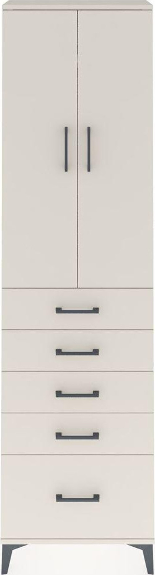 Arges Dolap 2 Raflı 5 Çekmeceli 1 Askılı 60 x 30 x 221 cm Aytaşı - Aytaşı