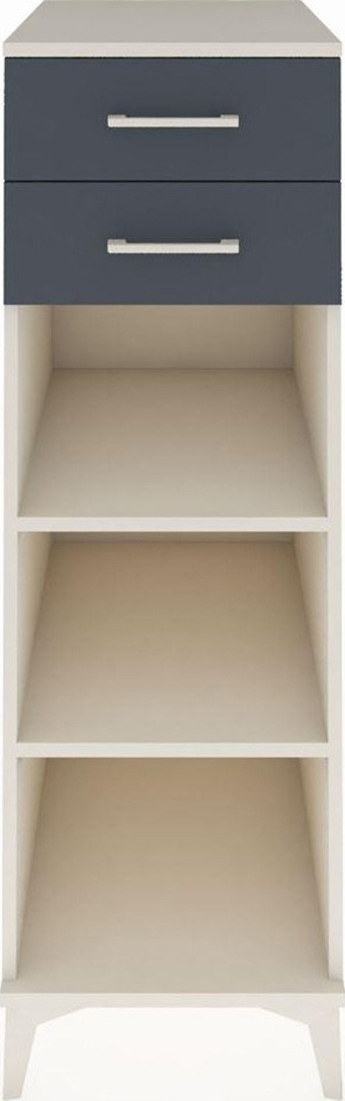 Kronos Dolap 2 Raflı 2 Çekmeceli 44 x 59 x 134 cm Aytaşı - Antrasit