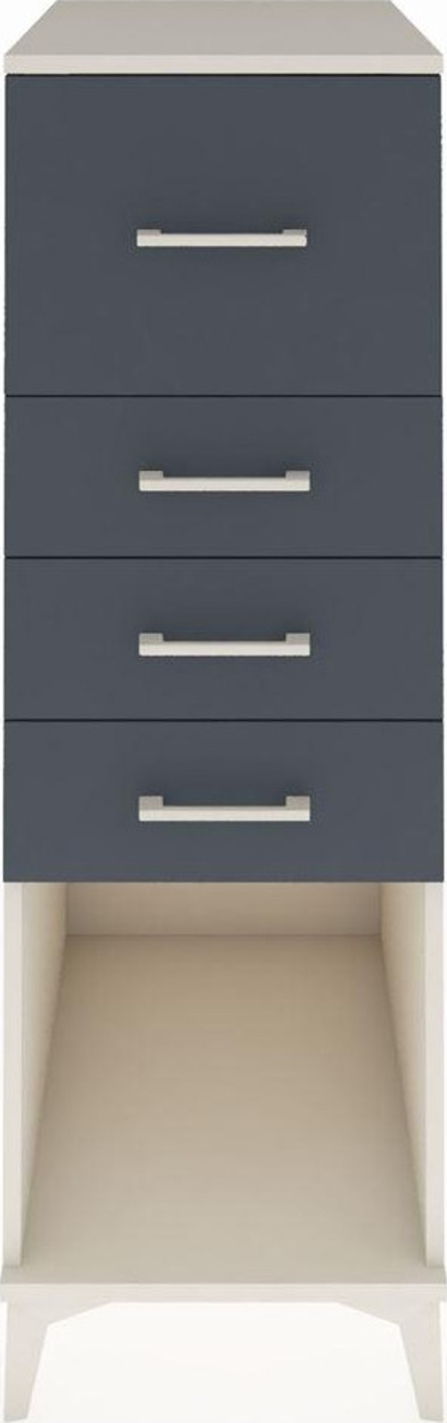 Kronos Dolap 4 Çekmeceli 44 x 59 x 134 cm Aytaşı - Antrasit