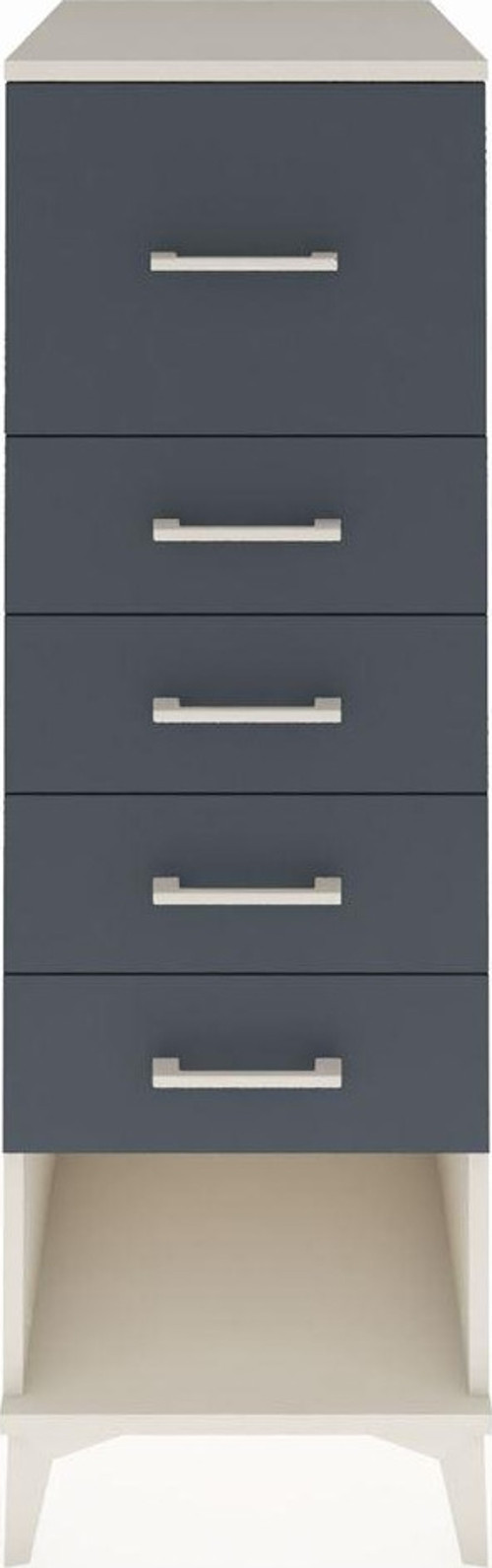Kronos Dolap 5 Çekmeceli 44x59x134 Aytaşı-Antrasit