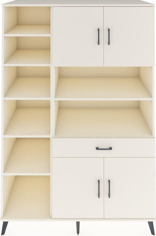 Kronos Dolap 10 Raflı Tek Çekmeceli 4 Kapaklı 132x59x195 Aytaşı-Aytaşı/Aytaşı