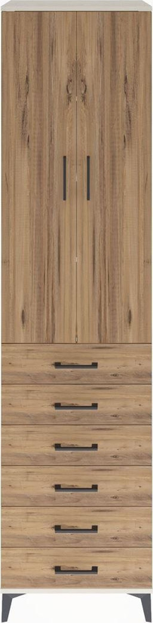 Hyperion Dolap 4 Raflı 6 Çekmeceli 2 Kapaklı 60 x 44 x 243 cm Aytaşı - Çam