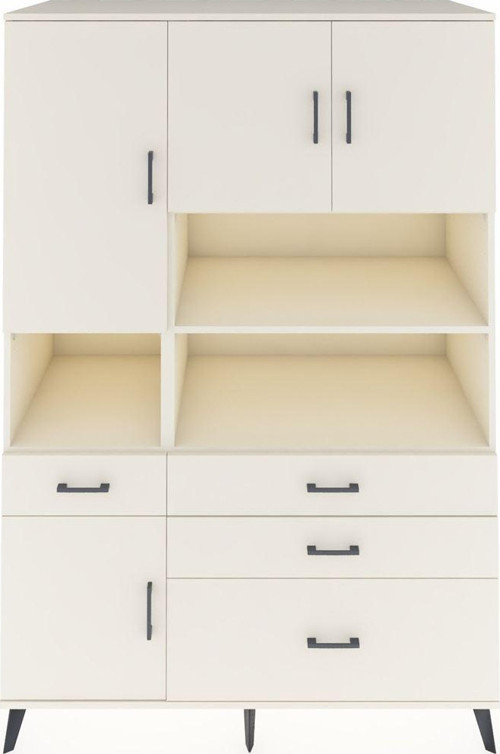 Kronos Dolap 9 Raflı 4 Çekmeceli 4 Kapaklı 132x59x195 Aytaşı-Aytaşı/Aytaşı