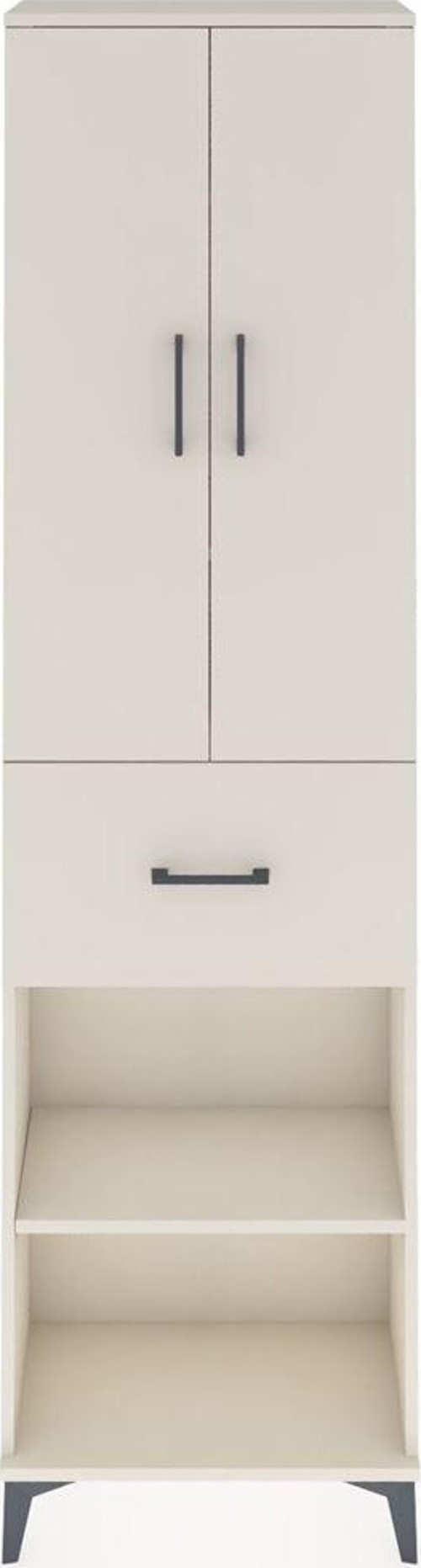 Arges Dolap 4 Raflı Tek Çekmeceli 2 Kapaklı 60x30x221 Aytaşı-Aytaşı