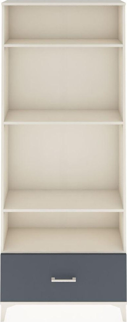 Arges Dolap 4 Raflı Tek Çekmeceli 88x30x221 Aytaşı-Antrasit