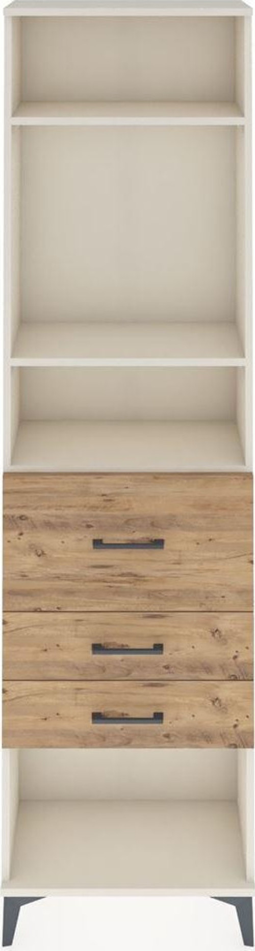 Arges Dolap 3 Raflı 3 Çekmeceli 60x30x221 Aytaşı-Çam