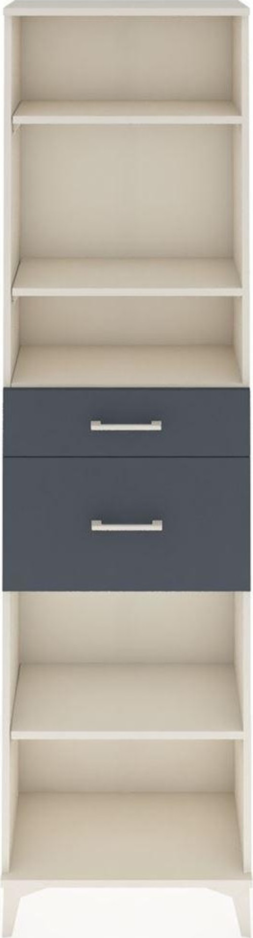 Arges Dolap 4 Raflı 2 Çekmeceli 60x30x221 Aytaşı-Antrasit