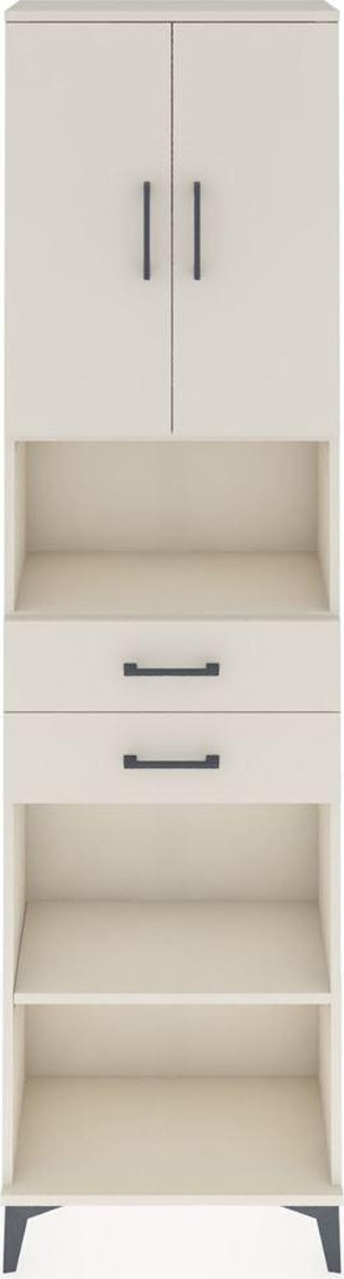 Arges Dolap 4 Raflı 2 Çekmeceli 2 Kapaklı 60x30x221 Aytaşı-Aytaşı