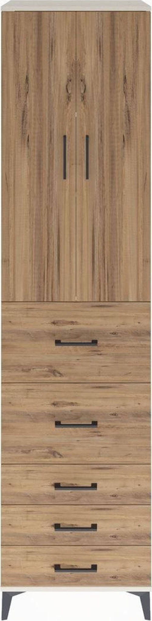 Hyperion Dolap 3 Raflı 5 Çekmeceli 2 Kapaklı 60x44x243 Aytaşı-Çam