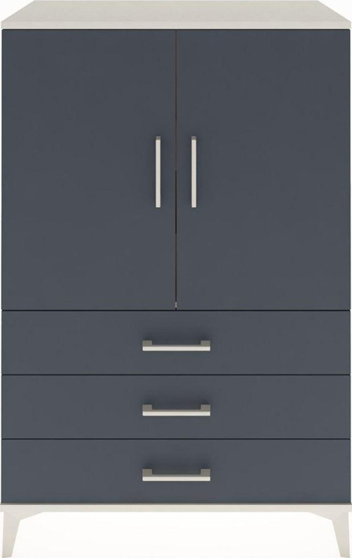 Hyperion Dolap 2 Raflı 3 Çekmeceli 2 Kapaklı 88x44x134 Aytaşı-Antrasit