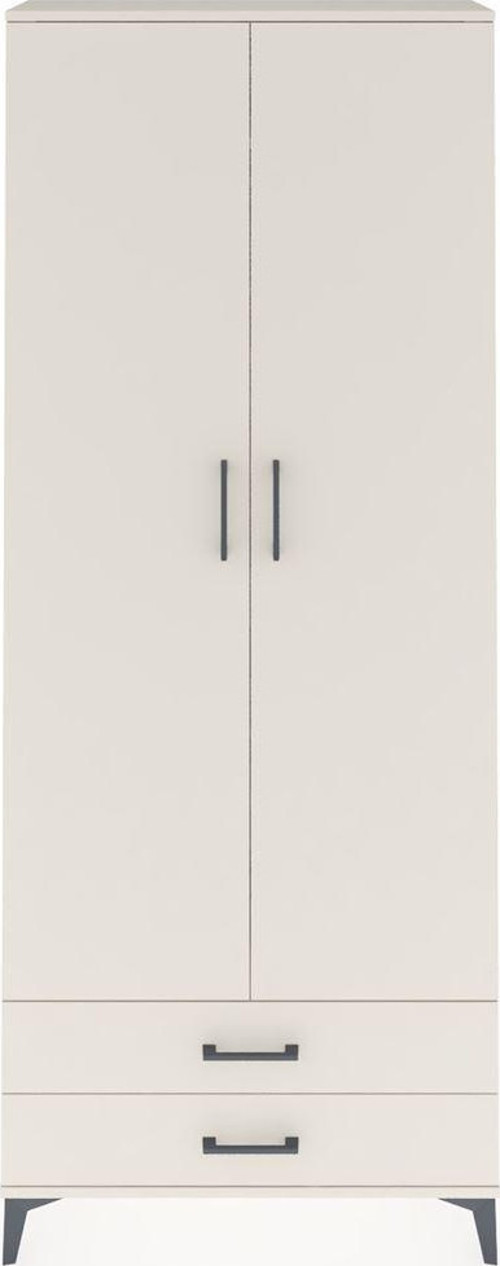 Arges Dolap 2 Raflı 2 Çekmeceli Tek Askılı 88x30x221 Aytaşı-Aytaşı
