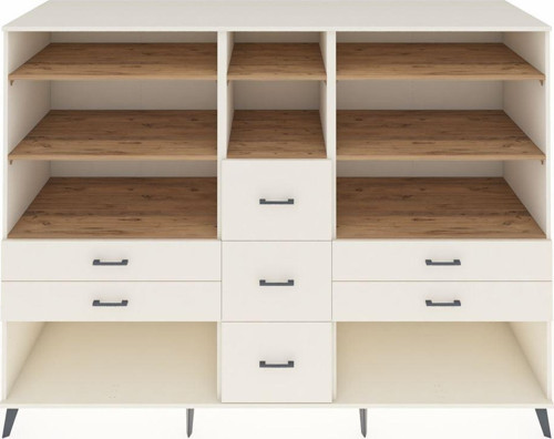 Kronos Dolap 8 Raflı 7 Çekmeceli 220 x 59 x 163 cm Aytaşı - Çam - Aytaşı