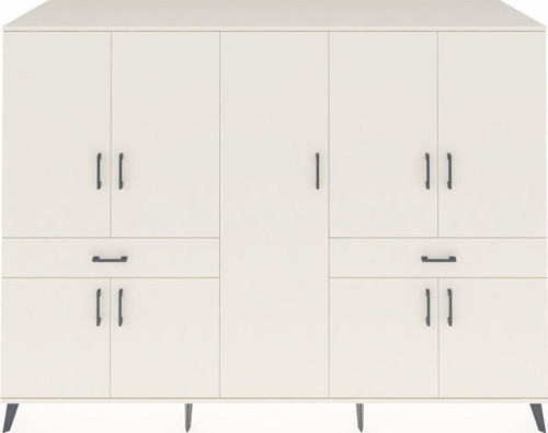 Kronos Dolap 12 Raflı 2 Çekmeceli 8 Kapaklı 220 x 59 x 163 cm Aytaşı - Aytaşı