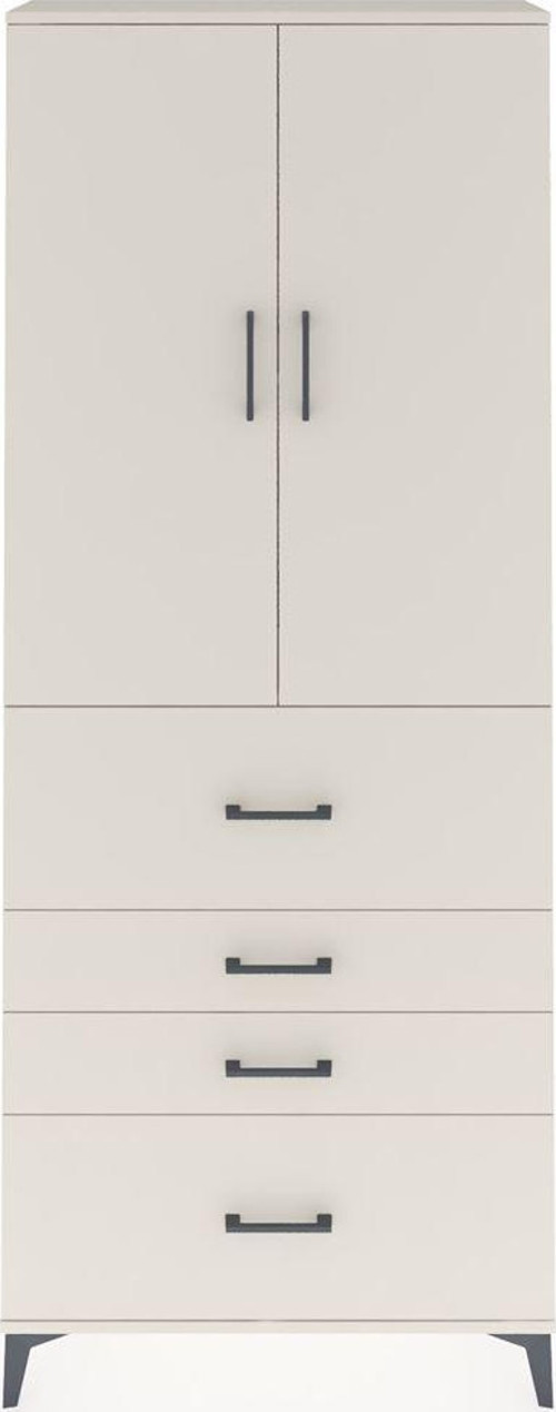 Arges Dolap 2 Raflı 4 Çekmeceli 2 Kapaklı 88 x 30 x 221 cm Aytaşı - Aytaşı