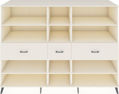 Kronos Dolap 9 Raflı 3 Çekmeceli 220 x 59 x 163 cm Aytaşı - Aytaşı