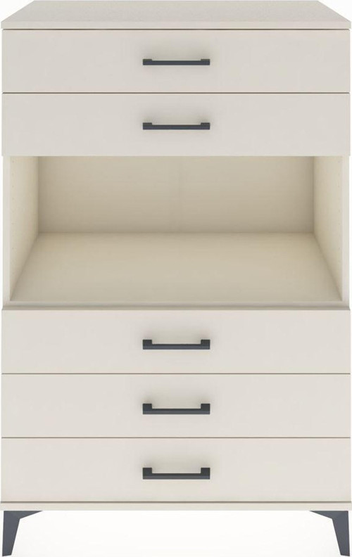 Hyperion Dolap Tek Raflı 5 Çekmeceli 88x44x134 Aytaşı-Aytaşı