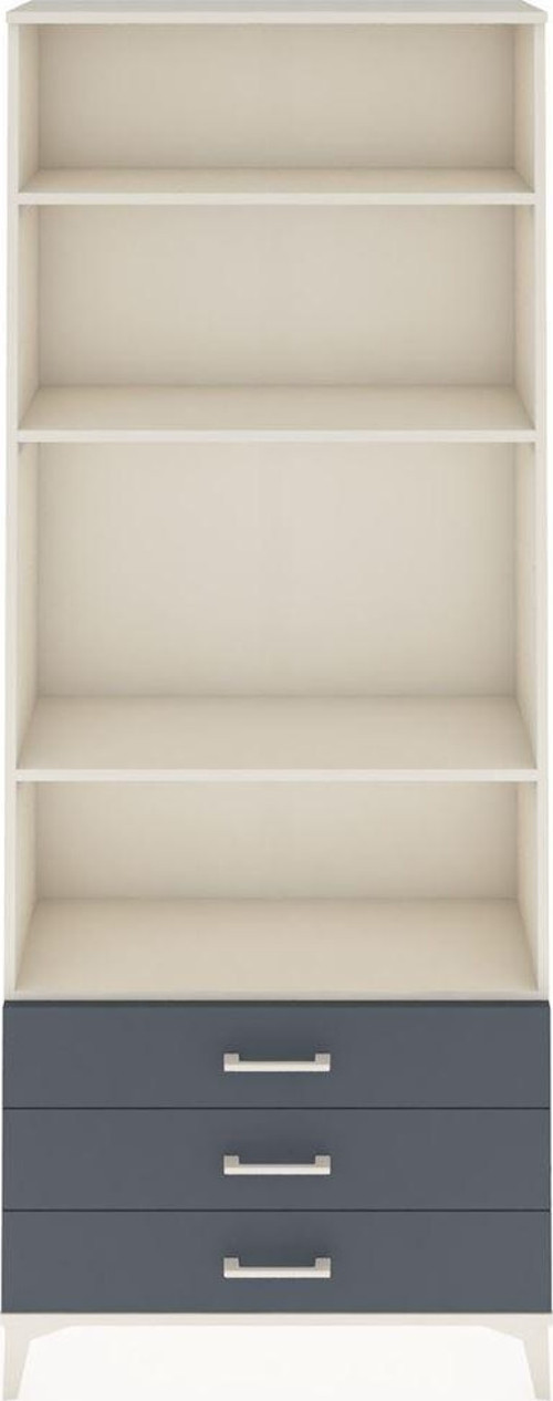 Arges Dolap 4 Raflı 3 Çekmeceli 88x30x221 Aytaşı-Antrasit