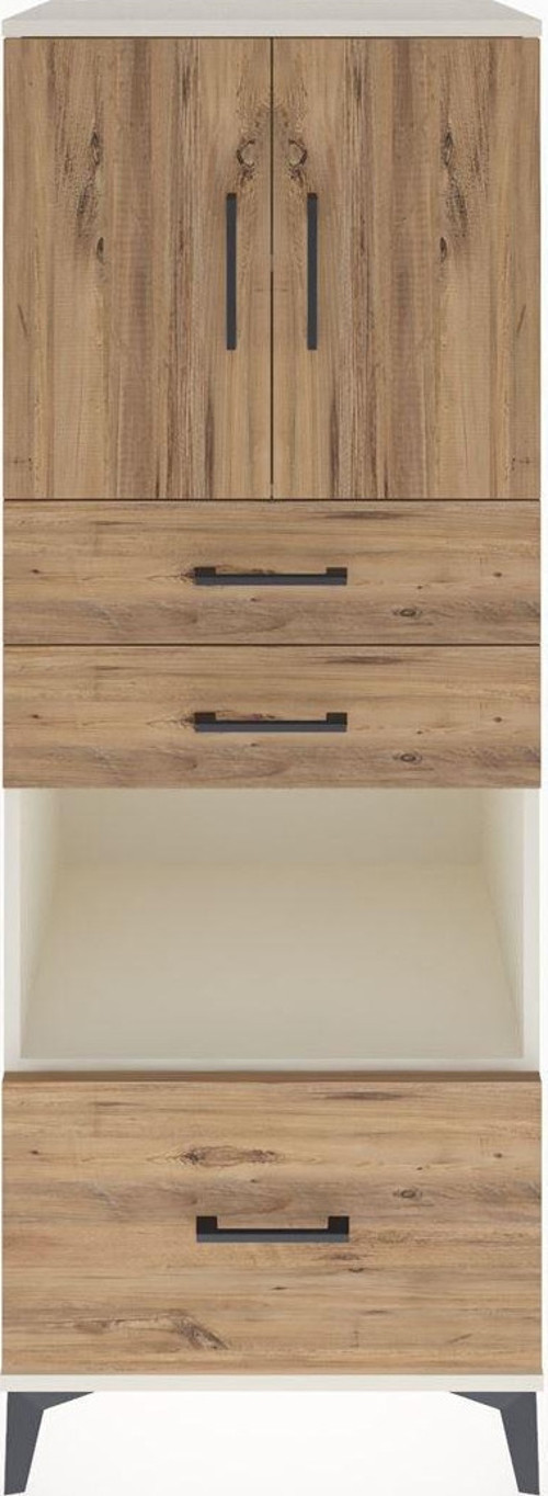 Hyperion Dolap 3 Raflı 3 Çekmeceli 2 Kapaklı 60x44x163 Aytaşı-Çam