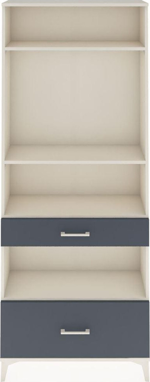 Arges Dolap 4 Raflı 2 Çekmeceli 88x30x221 Aytaşı-Antrasit