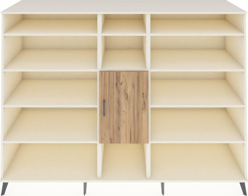 Kronos Dolap 12 Raflı 1 Kapaklı 220 x 59 x 163 cm Aytaşı - Çam - Aytaşı