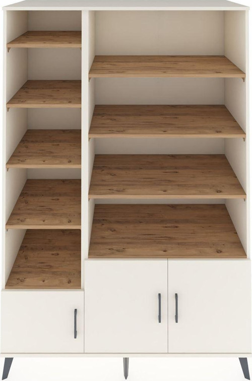 Kronos Dolap 10 Raflı 3 Kapaklı 132x59x195 Aytaşı-Aytaşı/Çam
