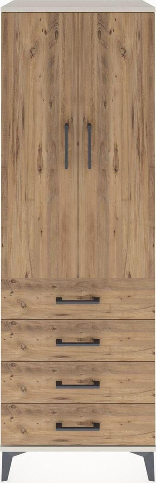 Hyperion Dolap 1 Raflı 4 Çekmeceli 1 Askılı 60 x 44 x 182 cm Aytaşı - Çam