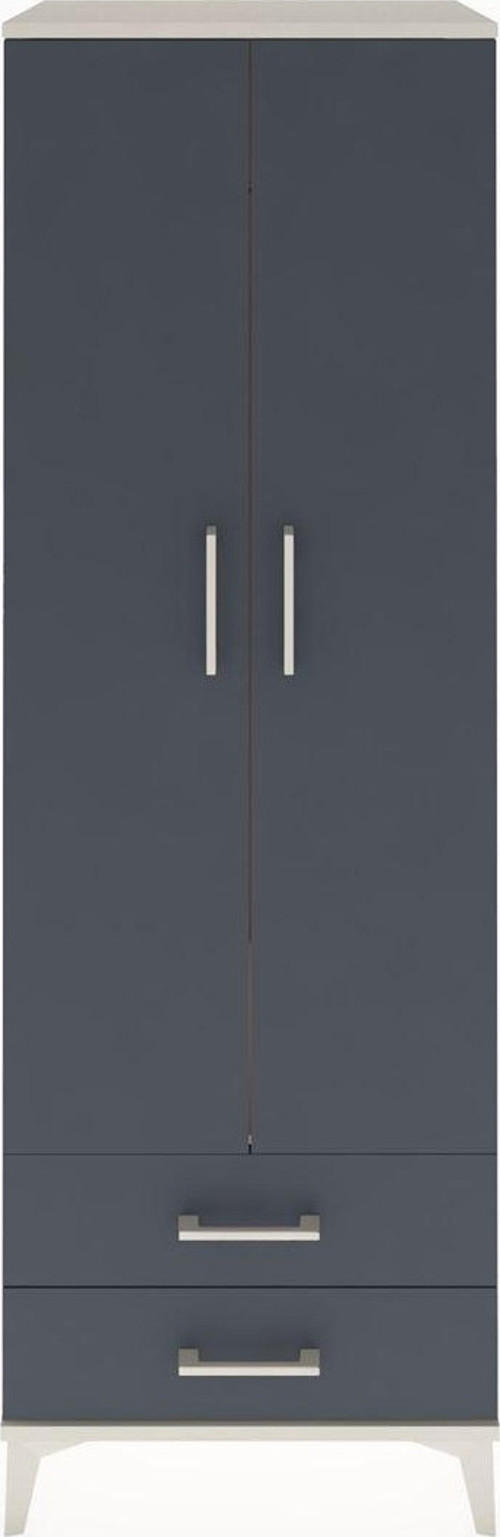 Hyperion Dolap 1 Raflı 2 Çekmeceli 1 Askılı 60 x 44 x 182 cm Aytaşı - Antrasit