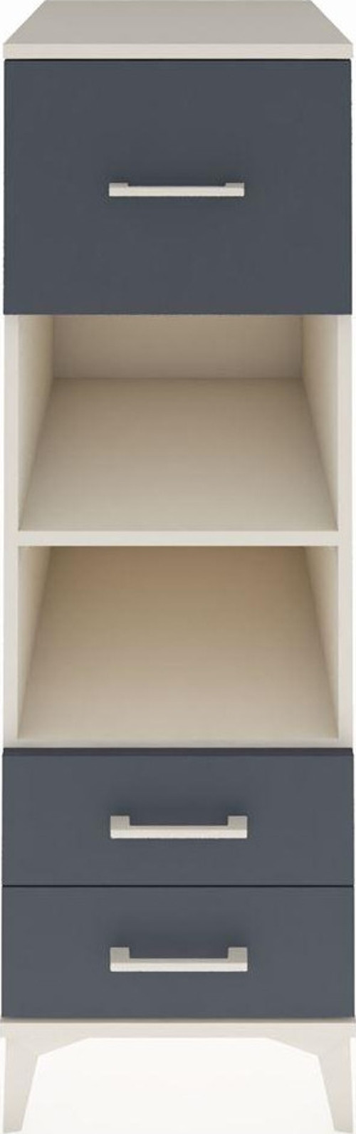 Kronos Dolap 2 Raflı 3 Çekmeceli 44x59x134 Aytaşı-Antrasit